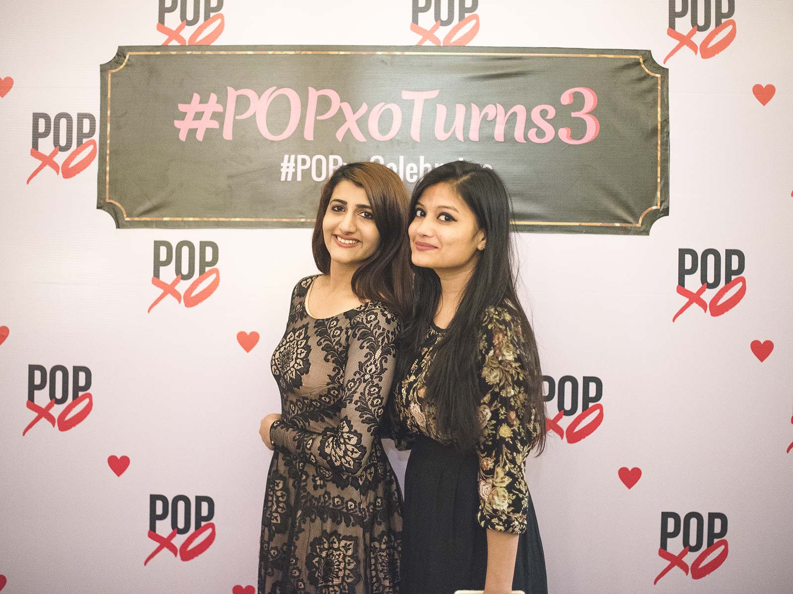 Aditi Bhardwaj and Manuja Seth at the #POPxoTurns3 party