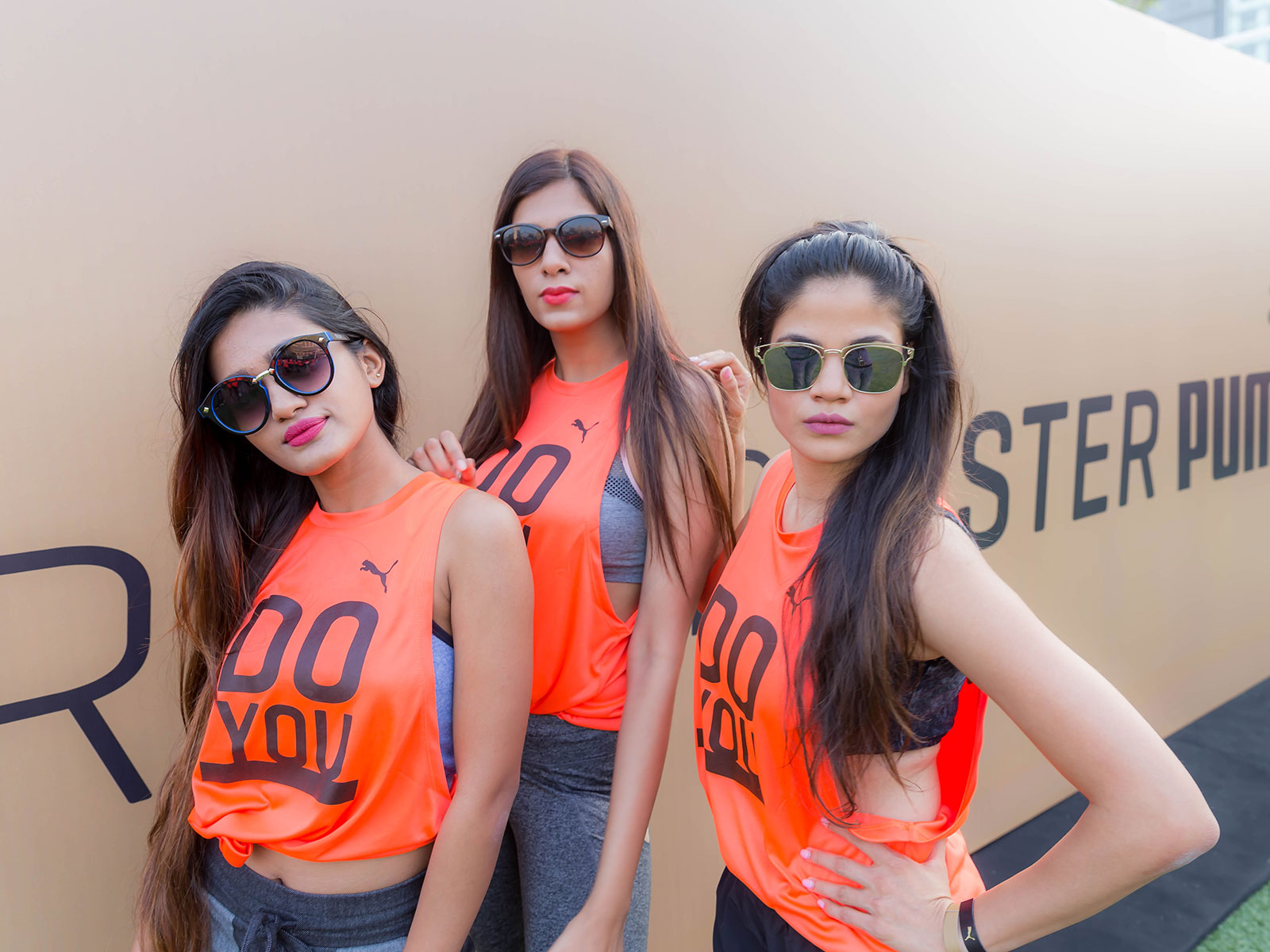 Shabnam Fathima, Rashi Mehra and Sejal at the PUMA Do You event held at Jio Garden in Mumbai