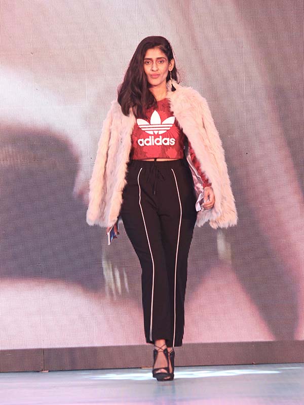 Shreya Kalra walks the ramp for Westside at the POPxo Big Fab Fest held at Qla in Delhi